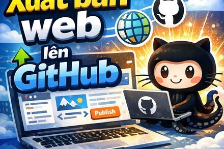 HƯỚNG DẪN HỌC SINH XUẤT BẢN TRANG WEB LÊN GITHUB ĐỂ CHẠY ĐƯỢC TRÊN INTERNET
