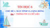 Bài 1. Thông tin và dữ liệu