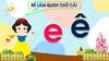 GIÁO ÁN PP PTNN LÀM QUEN VỚI CHỮ CÁI E,Ê