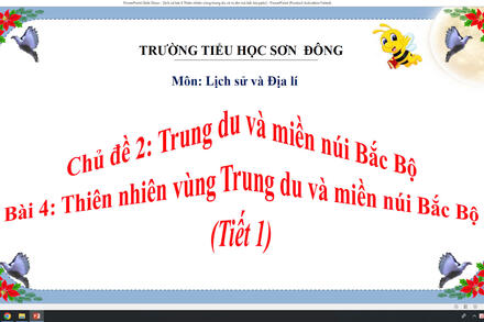 Bài 4: Thiên nhiên vùng Trung du và miền núi Bắc Bộ (Tiết 1)