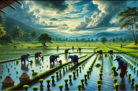 Thơ bài ca người nông dân, lớp chồi 2, giáo viên Phan Thị Diệu