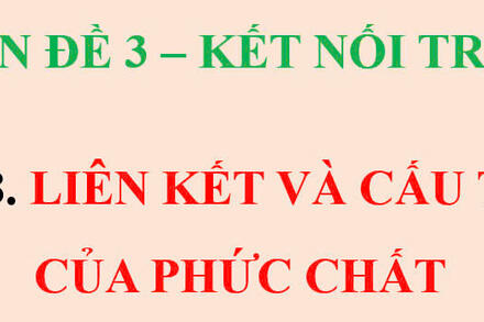 LIÊN KẾT TRONG PHỨC CHẤT