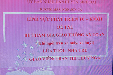 CHỦ ĐỀ; ĐI BẰNG PHƯƠNG TIỆN GÌ ? LĨNH VỰC PHÁT TRIỂN TC – KNXH ĐỀ TÀI:  BÉ THAM GIA GIAO THÔNG AN TOÀN ( Khi ngồi trên xe máy, xe buýt) LỨA TUỔI:  NHÀ TRẺ GIÁO VIÊN: TRẦN THỊ THÚY NGA
