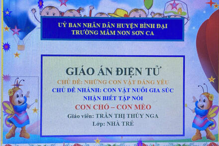 CHỦ ĐỀ: NHỮNG CON VẬT ĐÁNG YÊU CHỦ ĐỀ NHÁNH: CON VẬT NUÔI GIA SÚC NHẬN BIẾT TẬP NÓI CON CHÓ – CON MÈO Giáo viên: TRẦN THỊ THÚY NGA Lớp: NHÀ TRẺ