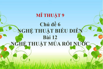 Nghệ thuật múa rối nước