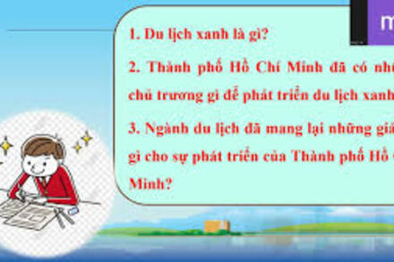 chủ đề 6: KHI EM LÀ ĐẠI SỨ DU LỊCH XANH