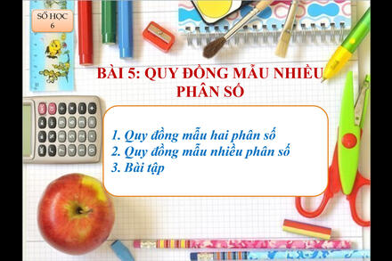 Quy Đồng Mẫu Số Nhiều Phân Số