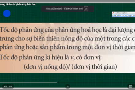 Tốc độ phản ứng trung bình