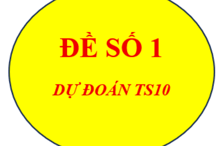 Dự đoán tuyển sinh 10 - Đề số 1