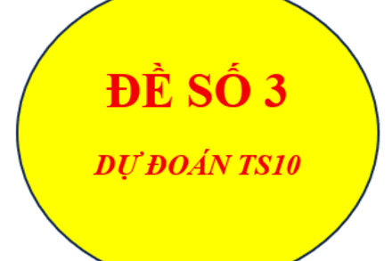 De so 3 - Du doan TS10
