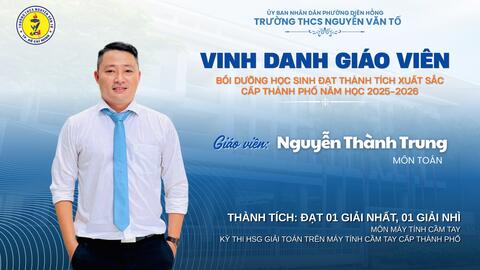 Vinh danh 22 thầy cô bồi dưỡng học sinh đạt thành tích cấp Thành phố năm học 2025-2026