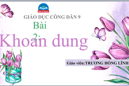 Bài 2 Khoan dung