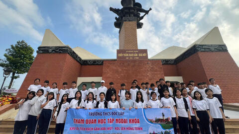 TRƯỜNG THCS ĐỘC LẬP TỔ CHỨC CHO HỌC SINH THAM QUAN HỌC TẬP NGOẠI KHÓA