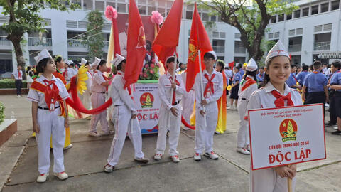 Liên Đội Trường THCS Độc Lập tham gia Hội thi Nghi thức Đội và Liên hoan Tiếng Kèn Đội ta năm học 2025 – 2026