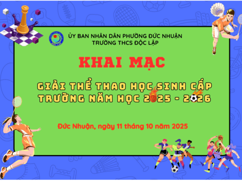 GIẢI THỂ THAO HỌC SINH CẤP TRƯỜNG NĂM HỌC 2025-2026