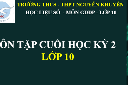 Ôn tập cuối học kỳ 2