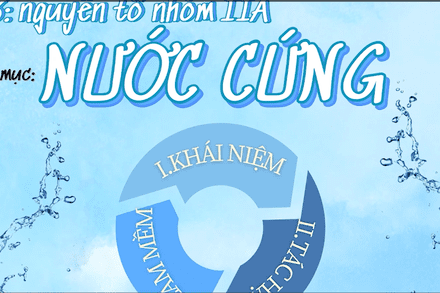 HỢP CHẤT NHÓM IIA - PHẦN NƯỚC CỨNG