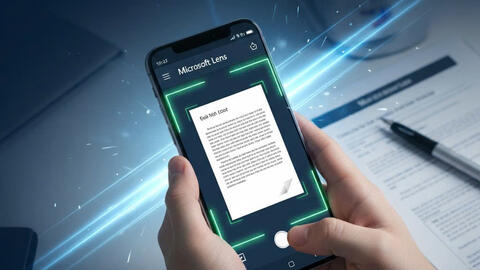 Số hóa tài liệu giấy bằng app Microsoft Lens