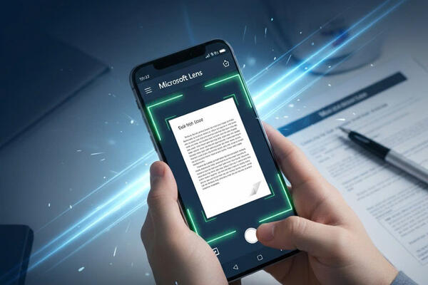 Số hóa tài liệu giấy bằng app Microsoft Lens