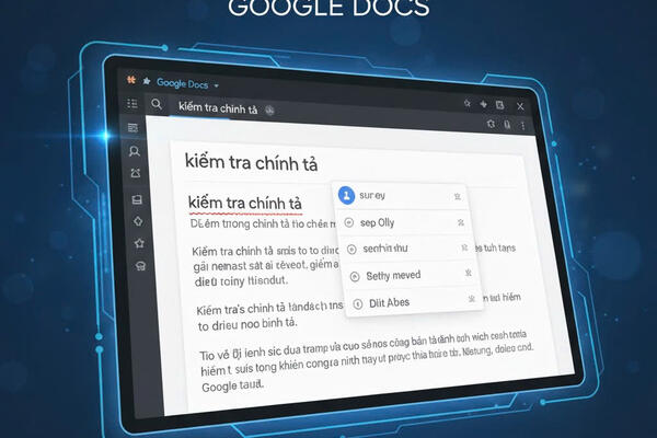 Kiểm tra lỗi chính tả bằng Google Docs