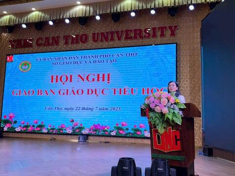 SỞ GIÁO DỤC VÀ ĐÀO TẠO TP. CẦN THƠ TỔ CHỨC HỘI NGHỊ GIAO BAN GIÁO DỤC TIỂU HỌC TOÀN THÀNH PHỐ