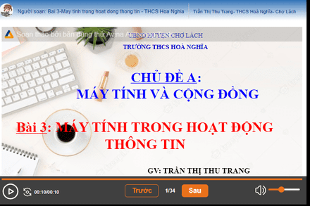 Khohoclieu-Elearning Viettel- Bai 3- may tinh trong hoat dong thong tin -Tin6