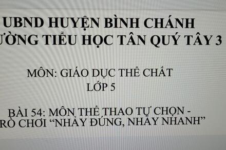 Bài 54:  Môn thể thao tự chọn.