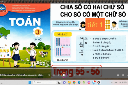 Tuần 10: Chia số có hai chữ số cho số có một chữ số