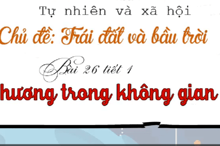 Tuần 30 TỰ NHIÊN XÃ HỘI 3 (CTST) BÀI 26 TIẾT 1_ BỐN PHƯƠNG TRONG KHÔNG GIAN