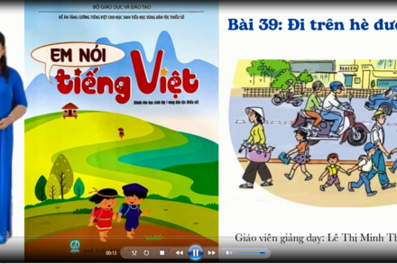 MÔN TIẾNG VIỆT- LỚP 1 BÀI 39 :  ĐI TRÊN HÈ ĐƯỜNG - Sách EM NÓI TIẾNG VIỆT