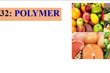 BÀI 32. POLYMER