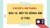 Bài 12. Mô tả sóng âm
