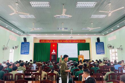 Một số hình ảnh tập huấn môn GDQPAN