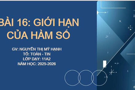 Giới hạn của hàm số tiết 1