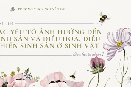 BÀI 38. CÁC YẾU TỐ ẢNH HƯỞNG ĐẾN SINH SẢN VÀ ĐIỀU HOÀ, ĐIỀU KHIỂN SINH SẢN Ở SINH VẬT