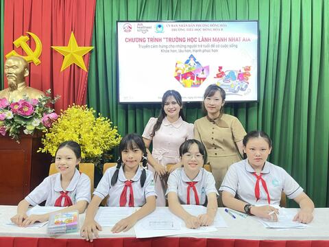 TRƯỜNG TIỂU HỌC ĐÔNG HÒA B XUẤT SẮC ĐẠT GIẢI NHÌ HỘI THI “TRƯỜNG HỌC LÀNH MẠNH” DO AIA TỔ CHỨC