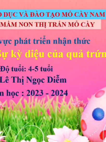 Sự kì diệu của quả trứng