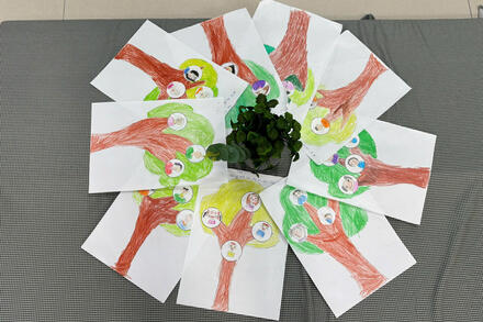 👨‍👩‍👧‍👧 HOẠT ĐỘNG TẠO HÌNH"LÀM CÂY GIA ĐÌNH "-LỚP LÁ 1 👨‍👩‍👧‍👧