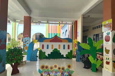 Hoạt động biểu diễn văn nghệ theo chủ đề Nghề nghiệp, lớp Chồi 3 Hoa Hồng 2