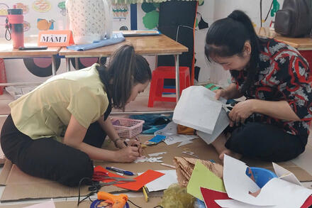 HỘI THI LÀM ĐỒ DÙNG, ĐỒ CHƠI DẠY HỌC  LỚP MẦM 1