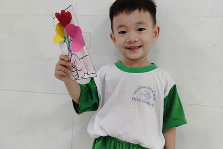 Trang trí thiệp tặng mẹ